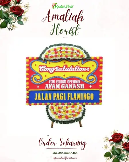 Sewa Papan Bunga Carenang